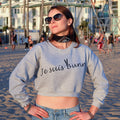 Je suis bunny crop sweatshirt