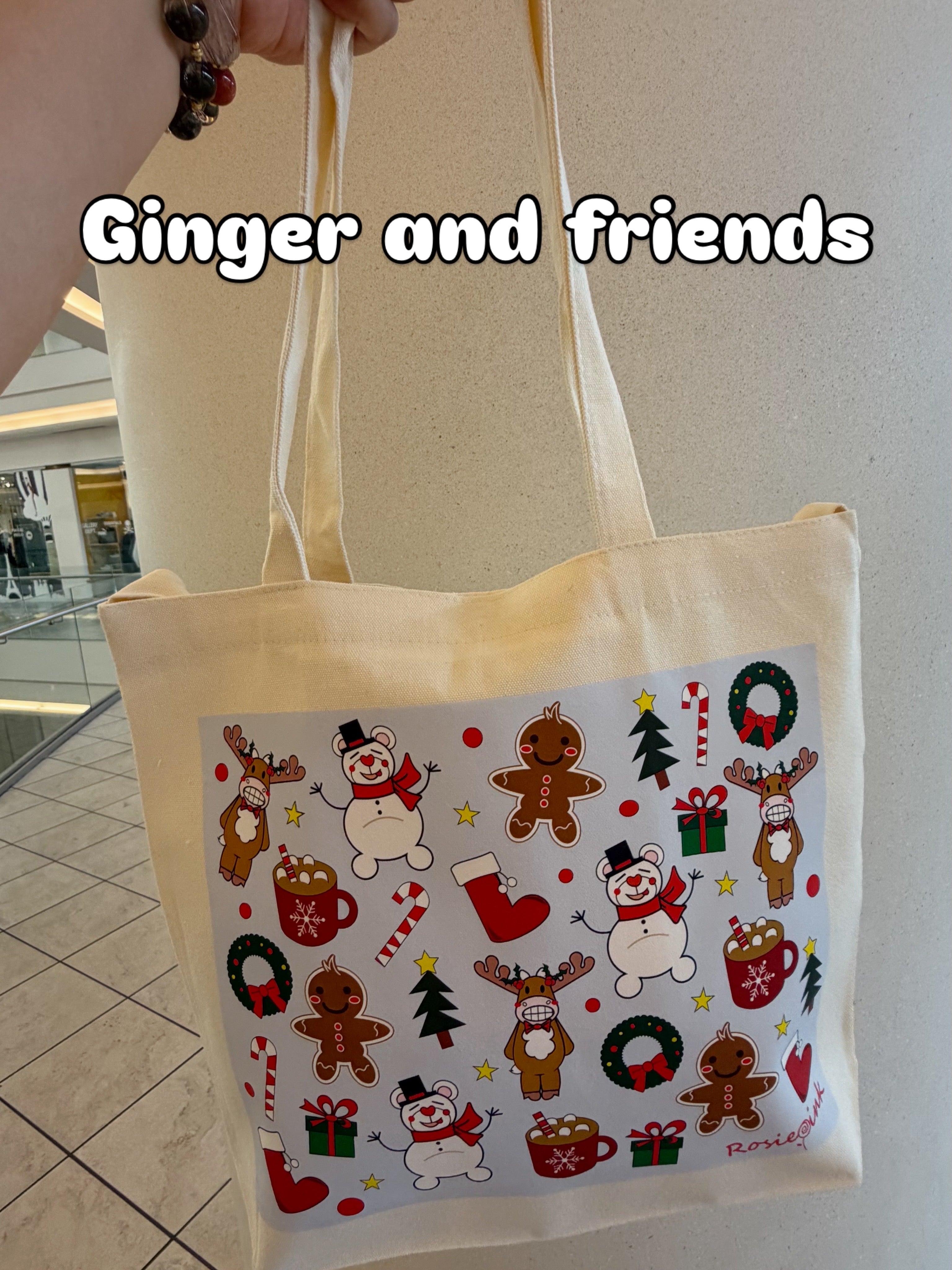 Tote Bag - Ginger and Friends Christmas Tote