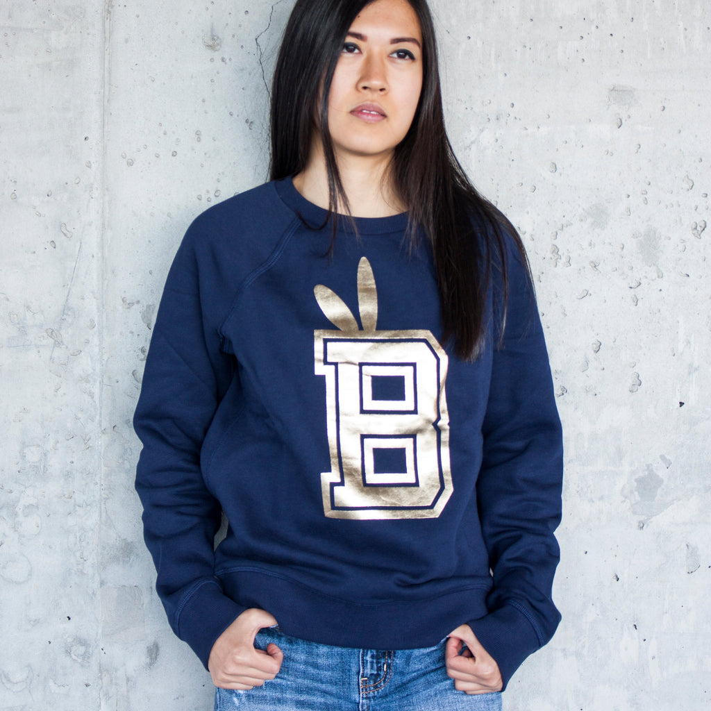 B Bunny Varsity Fleece Crewneck Sweatshirt