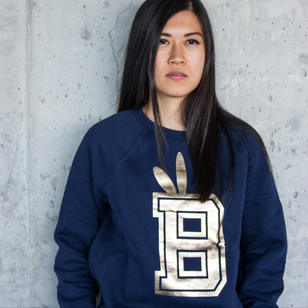 B Bunny Varsity Fleece Crewneck Sweatshirt