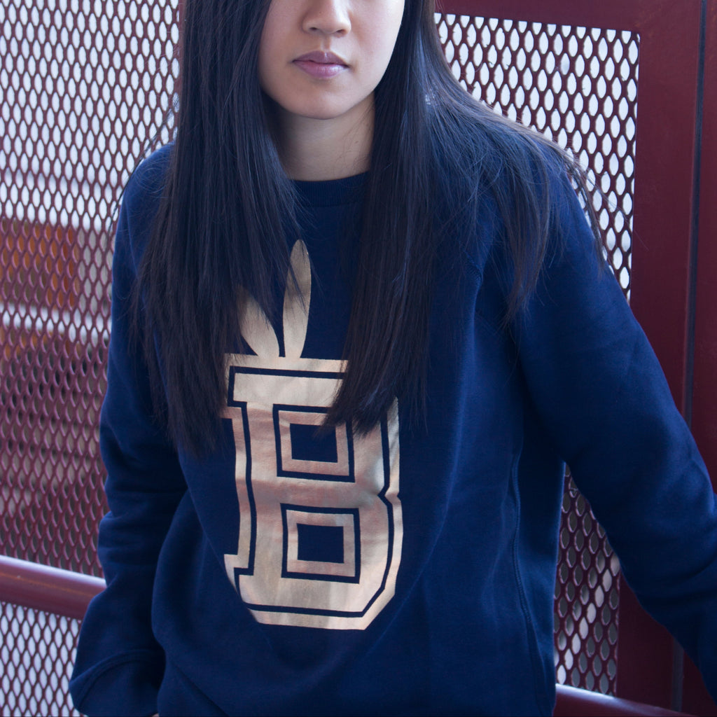 B Bunny Varsity Fleece Crewneck Sweatshirt
