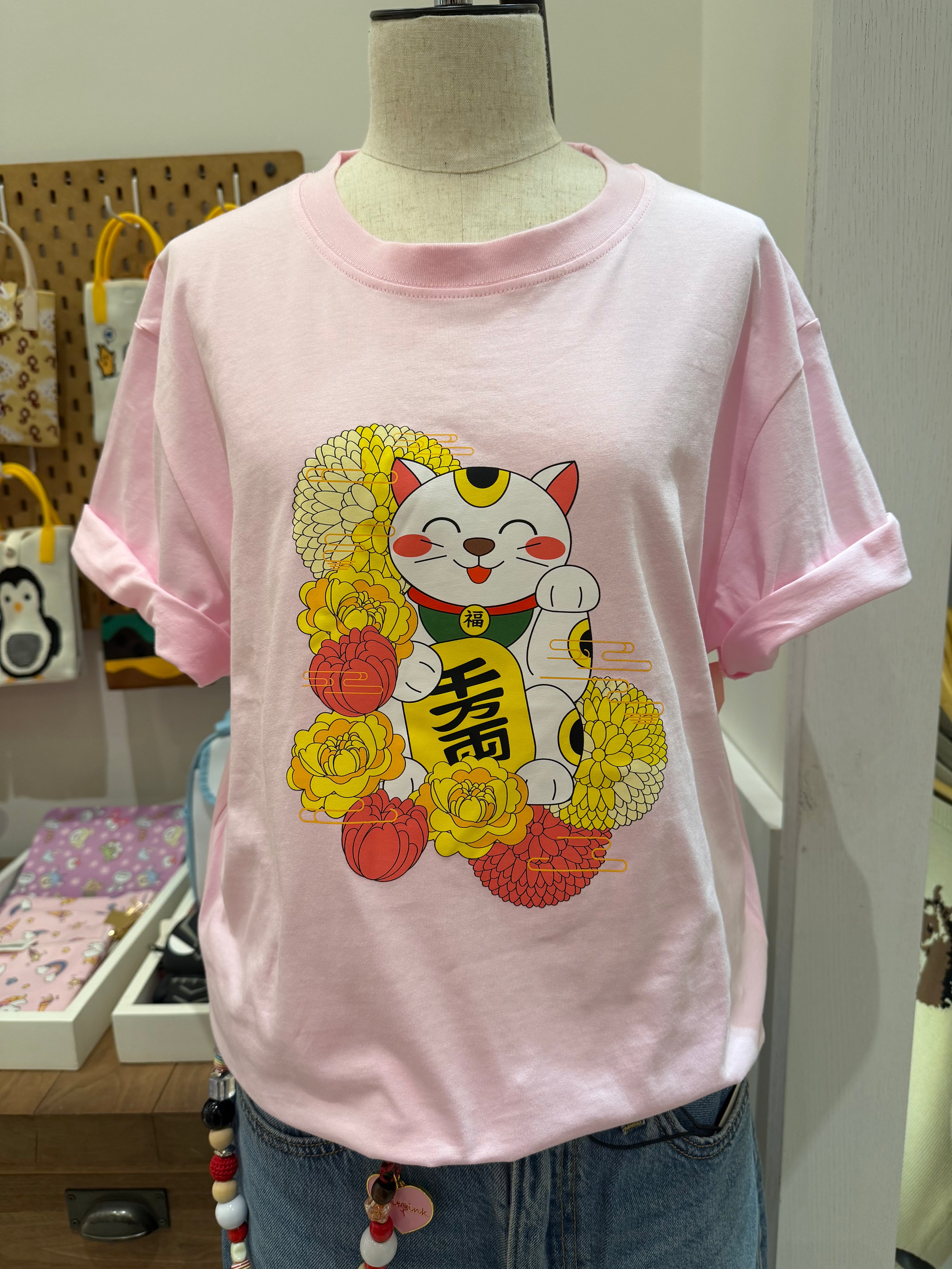 Cat Tee – Oversized 100% Cotton