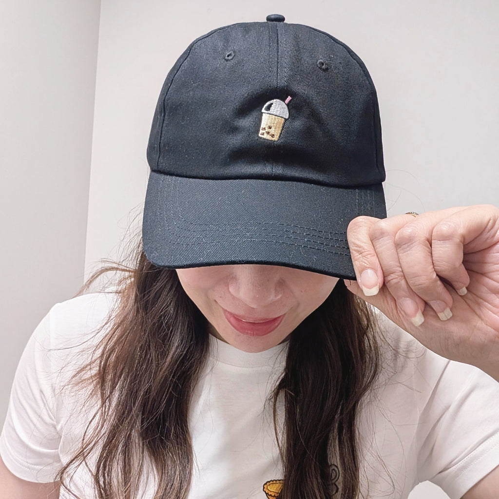 Bubble Tea Embroidered Dad Cap