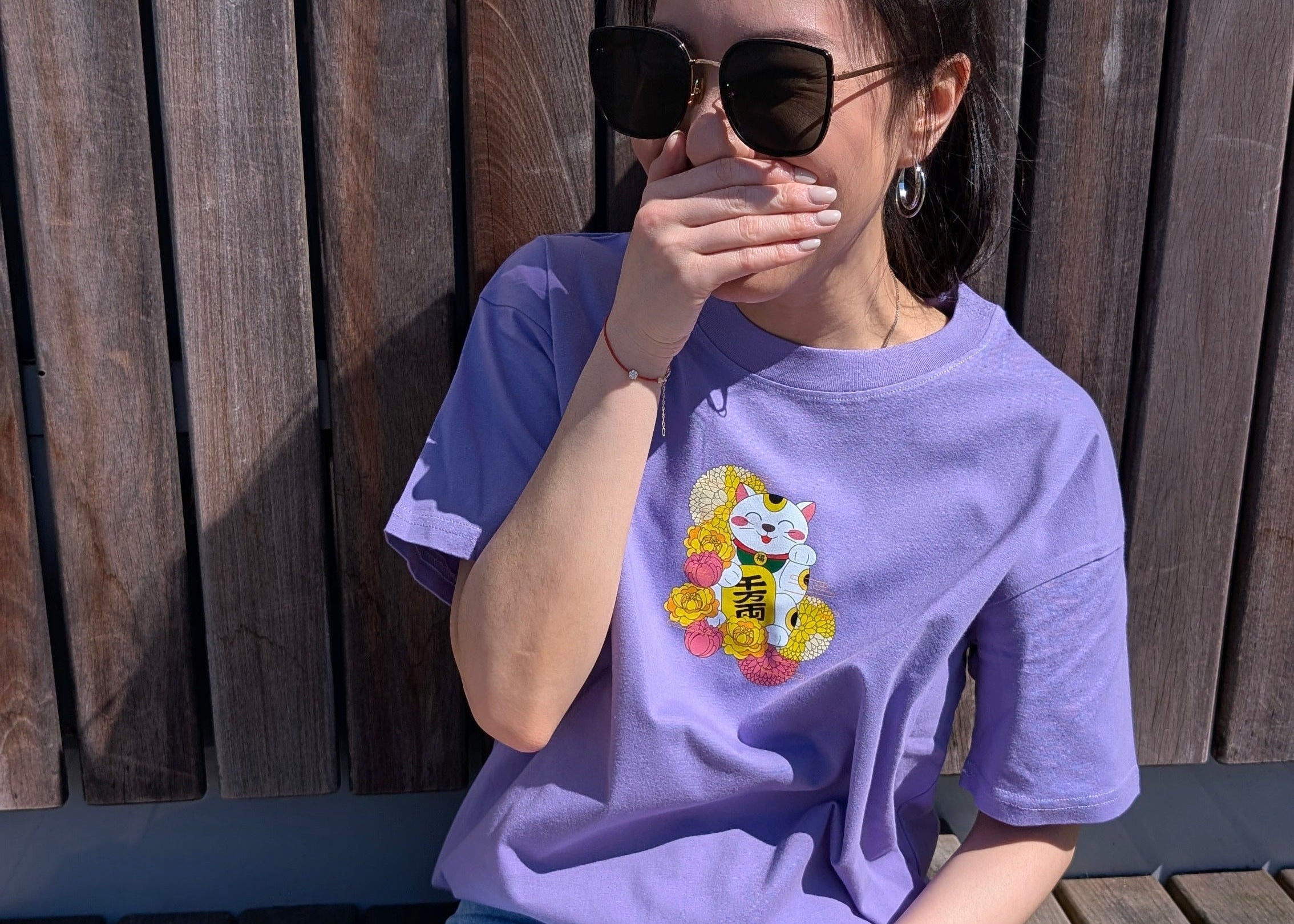 Cat Tee – Oversized 100% Cotton