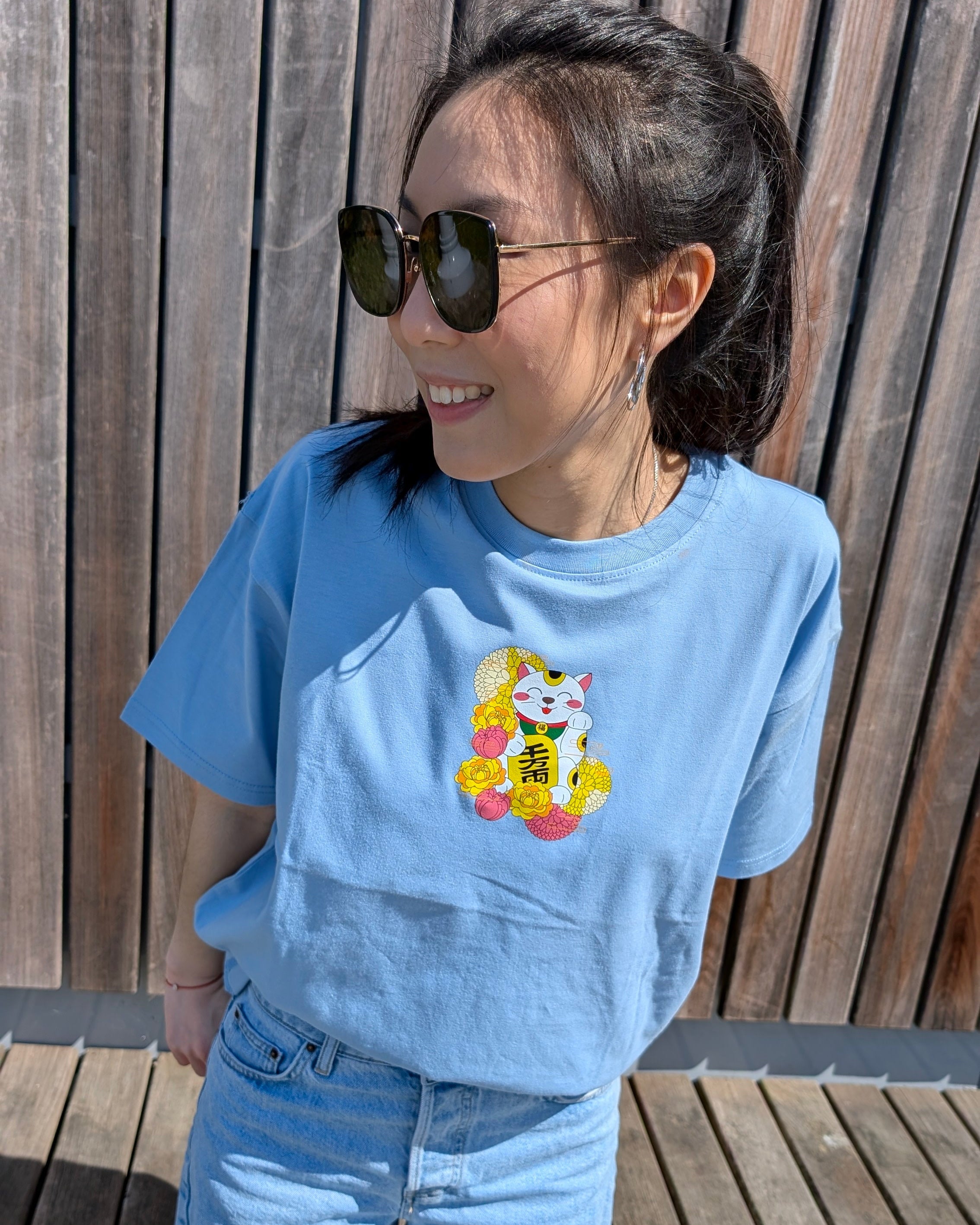 Cat Tee – Oversized 100% Cotton