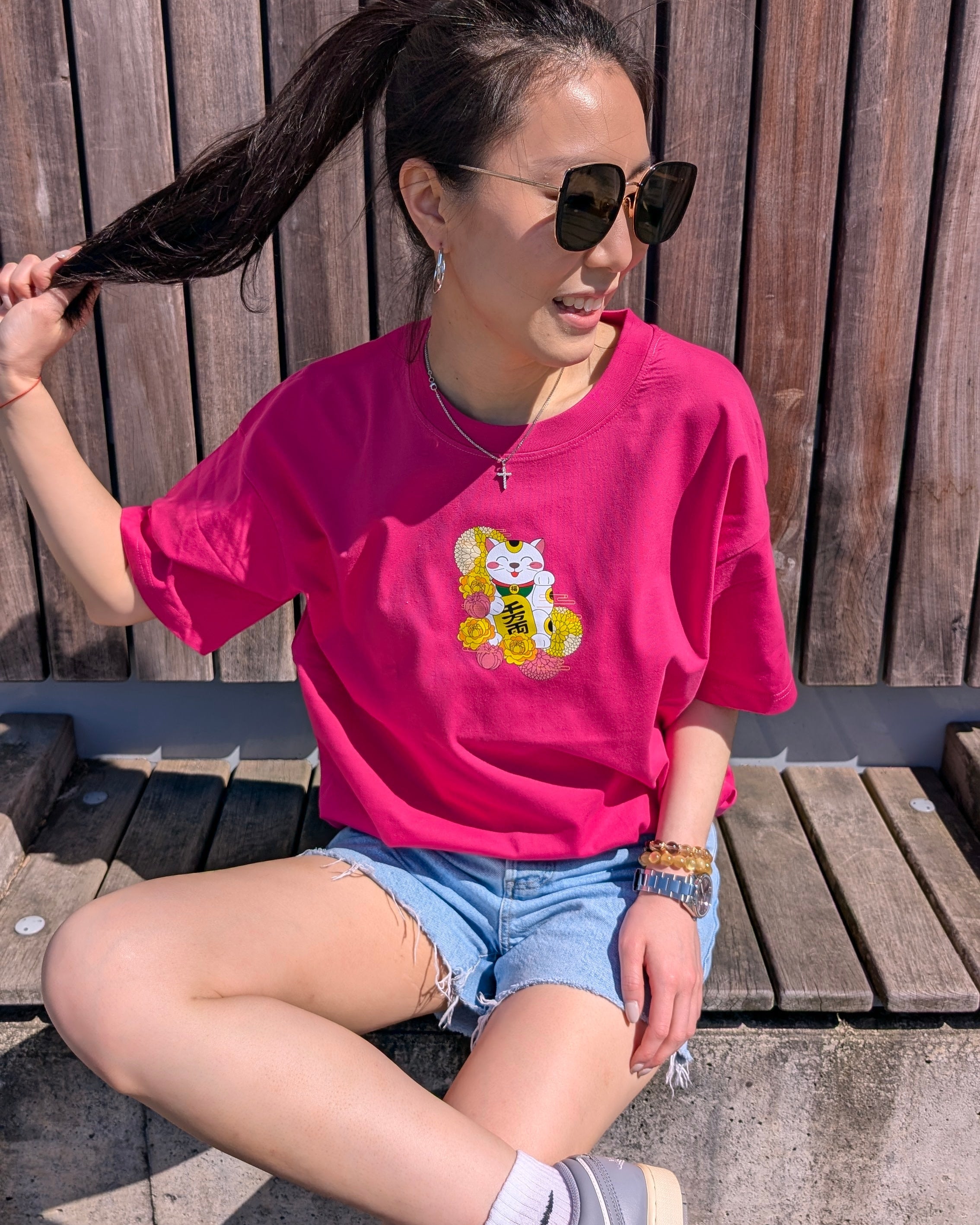Cat Tee – Oversized 100% Cotton