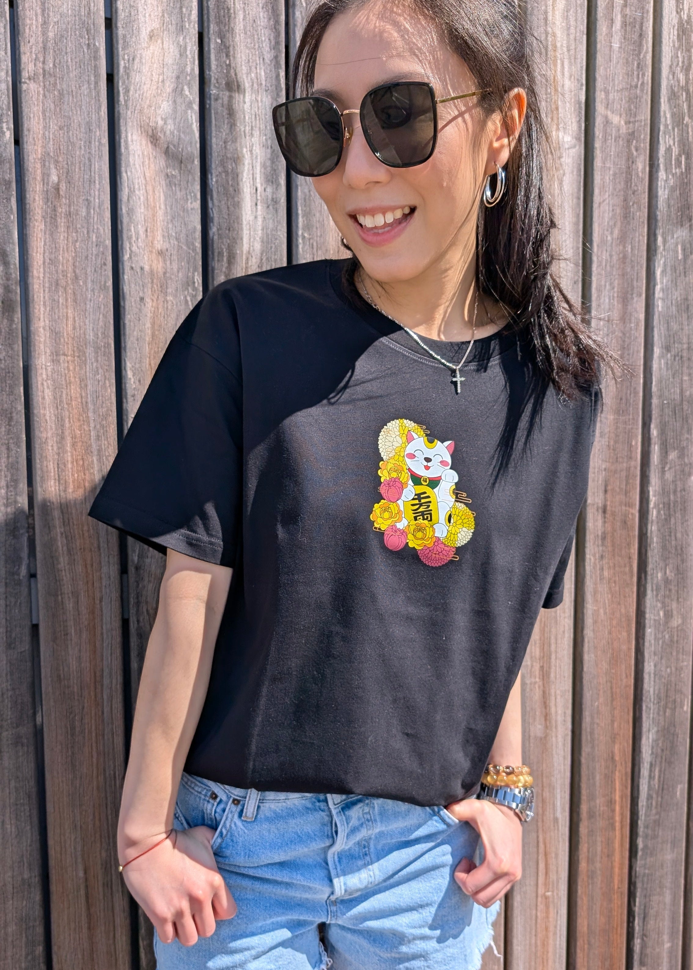 Cat Tee – Oversized 100% Cotton