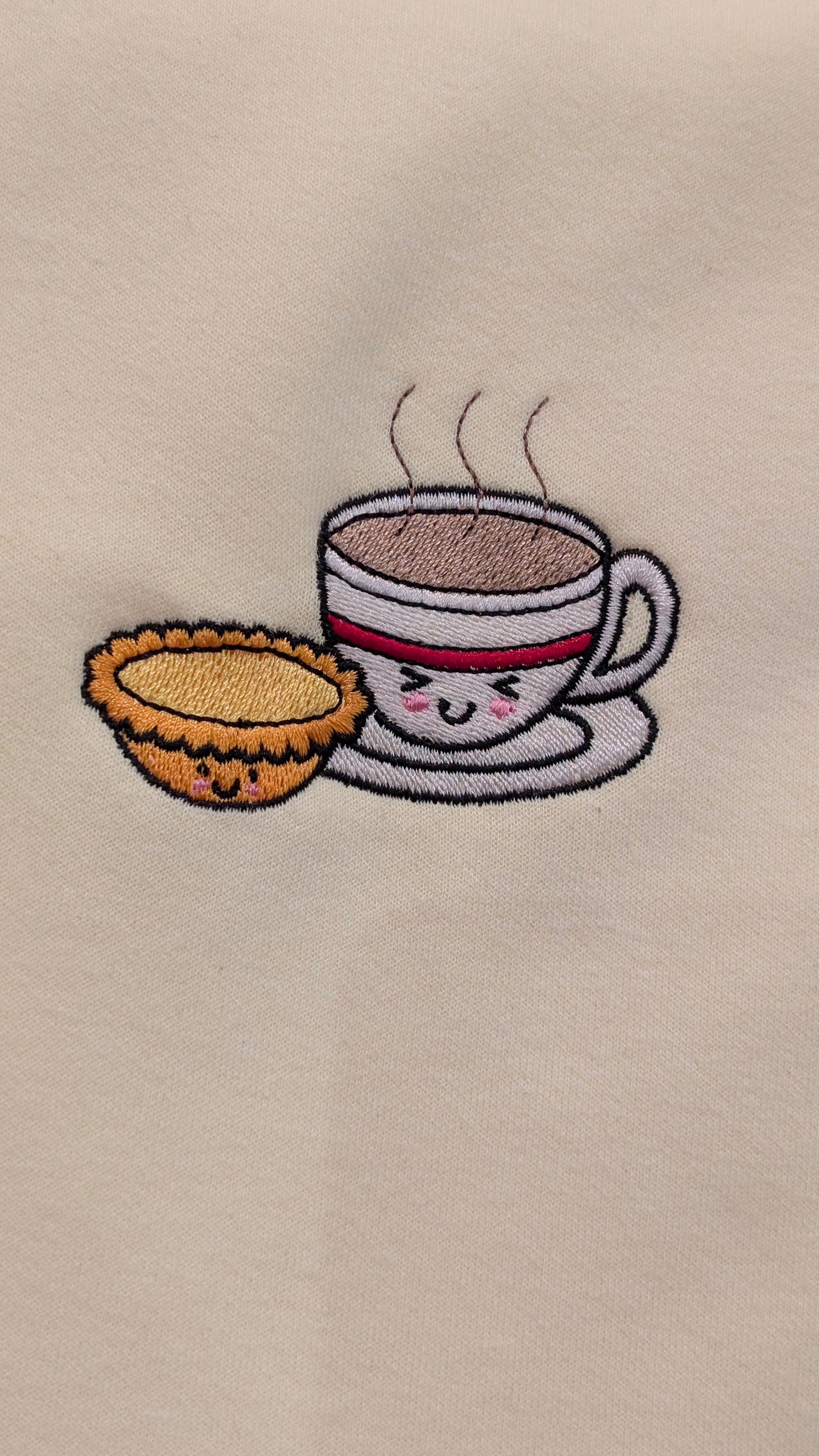 Egg tart and Milk tea soft lightweight cotton sweatshirt. No Fleece *Pre-order*